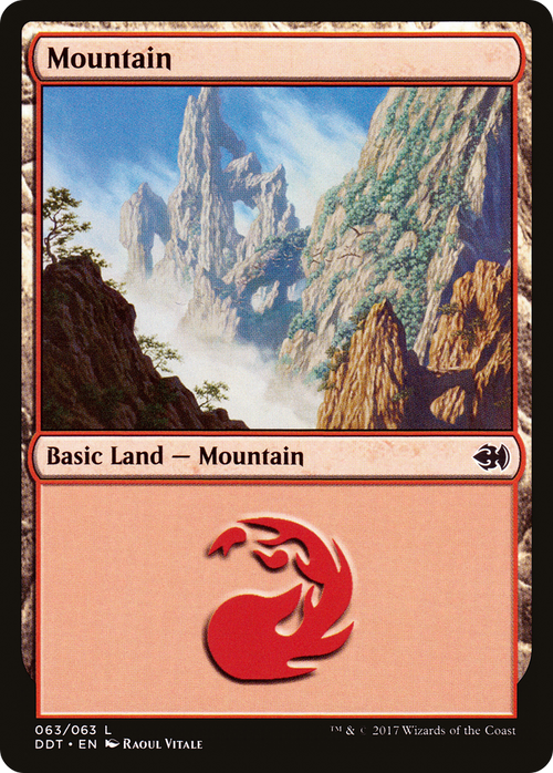 Mountain (63) (DDT-063) - Duel Decks: Merfolk vs. Goblins