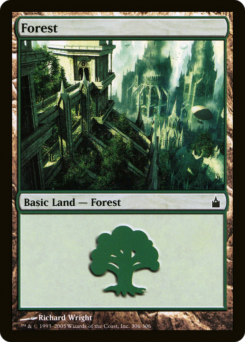 Forest (306) (RAV-306) - Ravnica: City of Guilds Foil