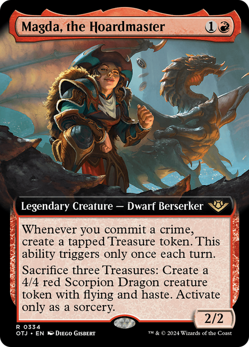 Magda, the Hoardmaster (Extended Art) (OTJ-334) - Outlaws of Thunder Junction: (Extended Art)