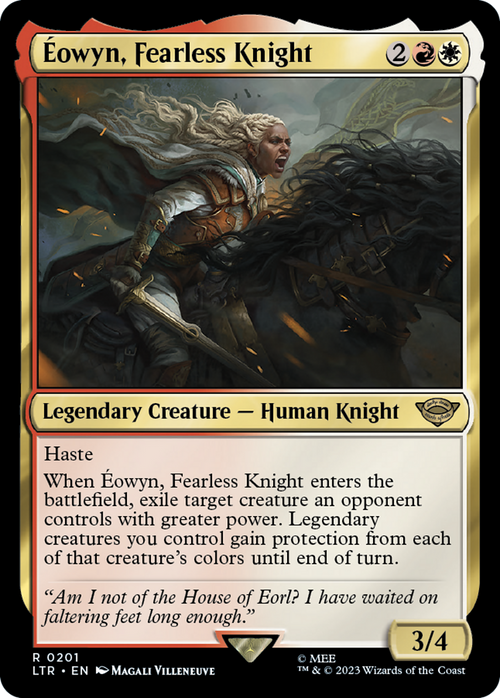 Eowyn, Fearless Knight (LTR-201) - The Lord of the Rings: Tales of Middle-earth Foil