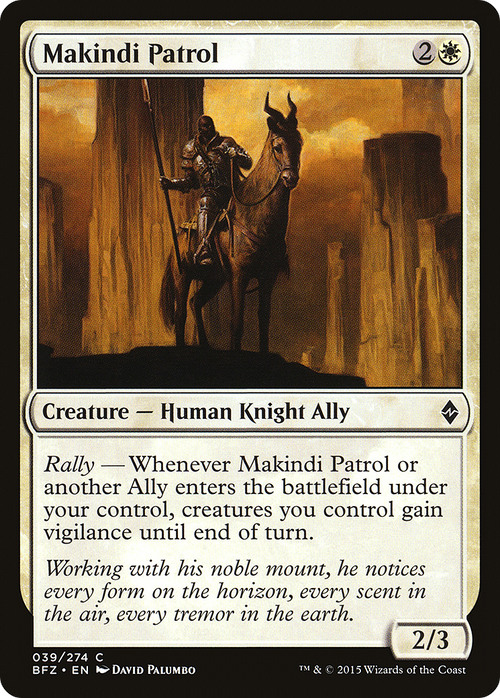 Makindi Patrol (BFZ-039) - Battle for Zendikar