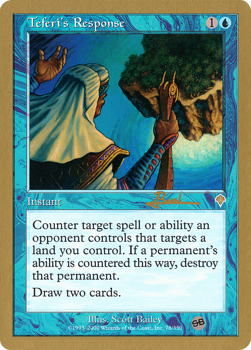 Teferi's Response - 2001 Antoine Ruel (INV) (SB) (WCD-) - World Championship Decks 2001