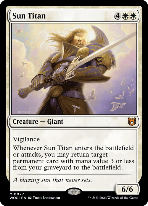 Sun Titan (WOC-077) - Wilds of Eldraine Commander