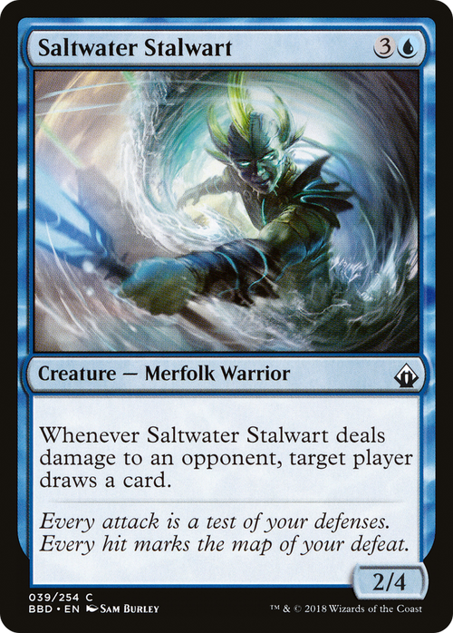 Saltwater Stalwart (BBD-039) - Battlebond Foil