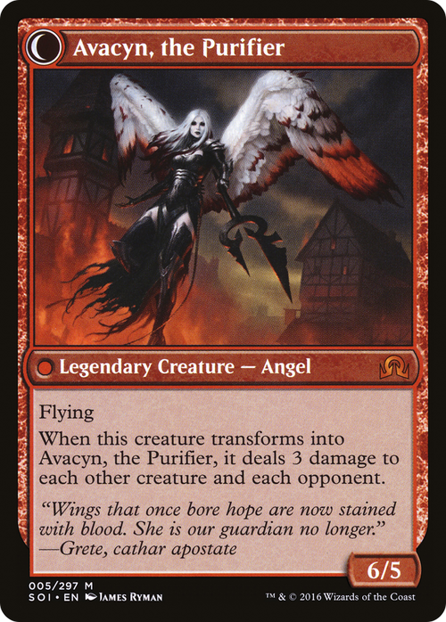 Archangel Avacyn (SOI-005) - Shadows over Innistrad: (Double Faced Transform) Foil