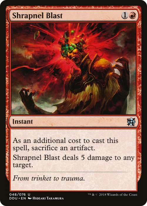 Shrapnel Blast (DDU-048) - Duel Decks: Elves vs. Inventors