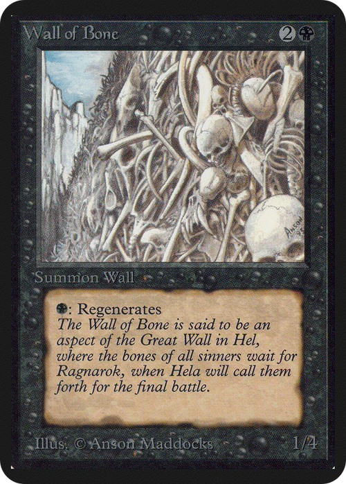 Wall of Bone (LEA-) - Limited Edition Alpha