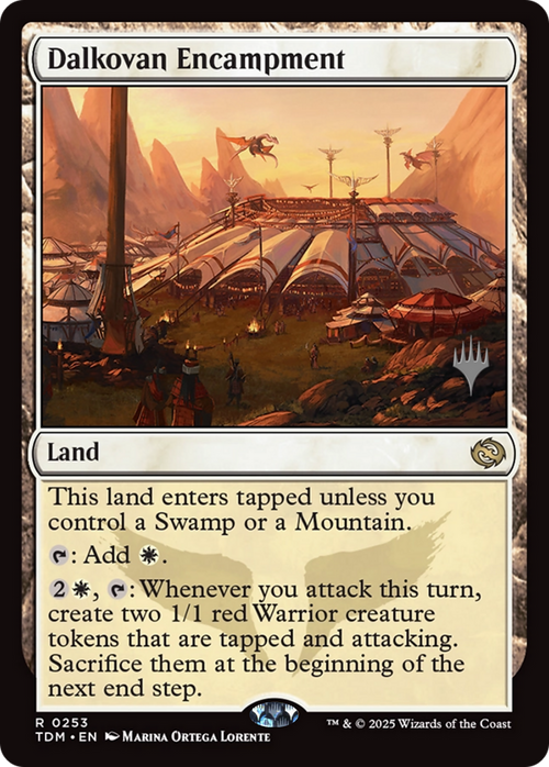 Dalkovan Encampment (PPTDM-253P) - Promo Pack: Tarkir: Dragonstorm Foil