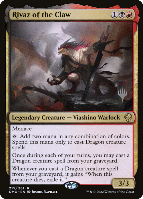Rivaz of the Claw (PPDMU-215) - Dominaria United Promos