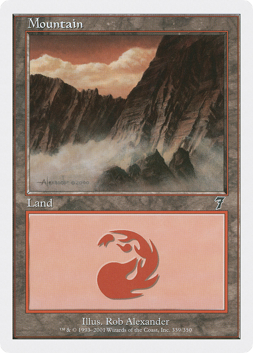 Mountain (339) (7ED-339) - 7th Edition Foil