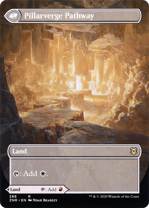Needleverge Pathway (Borderless) (ZNR-288) - Zendikar Rising: (Showcase) (Borderless) Foil
