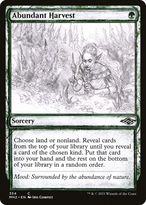 Abundant Harvest (Showcase) (MH2-354) - Modern Horizons 2: (Showcase) Foil