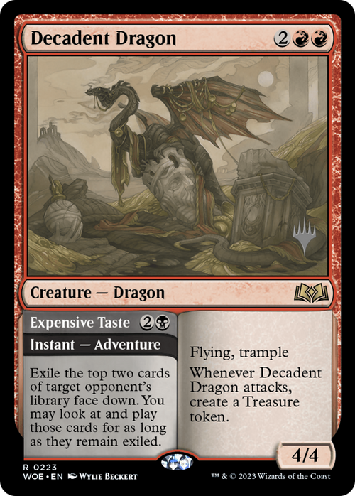 Decadent Dragon (PPWOE-223) - Wilds of Eldraine Promos