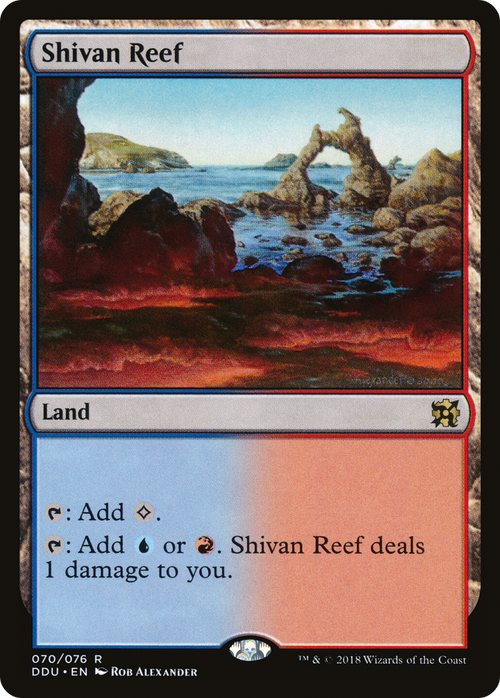 Shivan Reef (DDU-070) - Duel Decks: Elves vs. Inventors