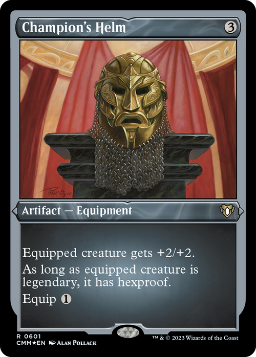 Champion's Helm (Foil Etched) (CMM-601) - Commander Masters Foil