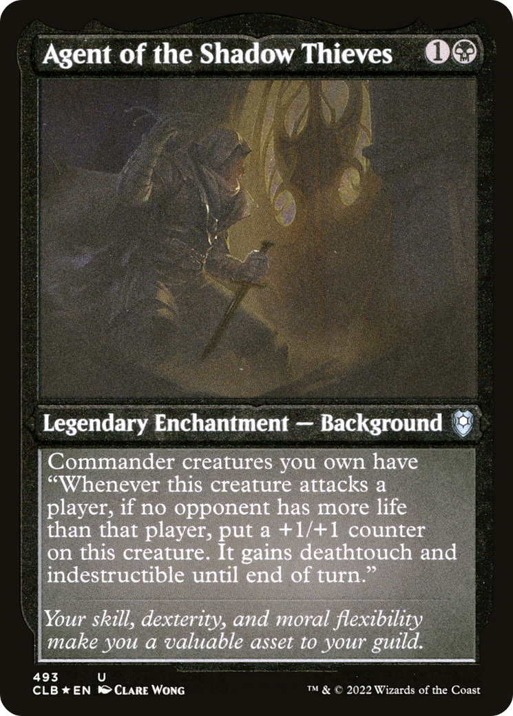 Agent of the Shadow Thieves (Foil Etched) (CLB-493) - Commander Legends: Battle for Baldur's Gate Foil
