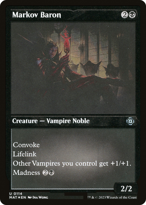 Markov Baron (Foil Etched) (MAT-114) - March of the Machine: The Aftermath Foil