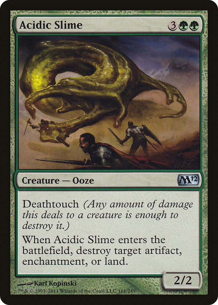 Acidic Slime (M12-161) - Magic 2012 Foil
