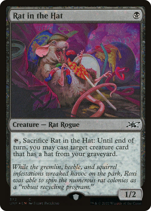Rat in the Hat (Galaxy Foil) (UNF-372) - Unfinity Foil