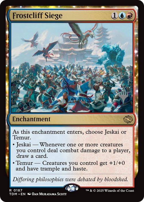 Frostcliff Siege (PPTDM-187P) - Promo Pack: Tarkir: Dragonstorm: (enchantment) Foil