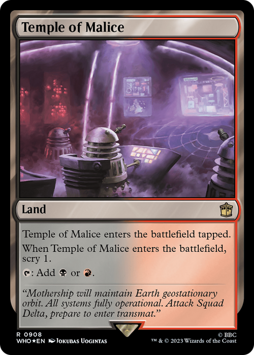Temple of Malice (Surge Foil) (WHO-908) - Doctor Who Foil