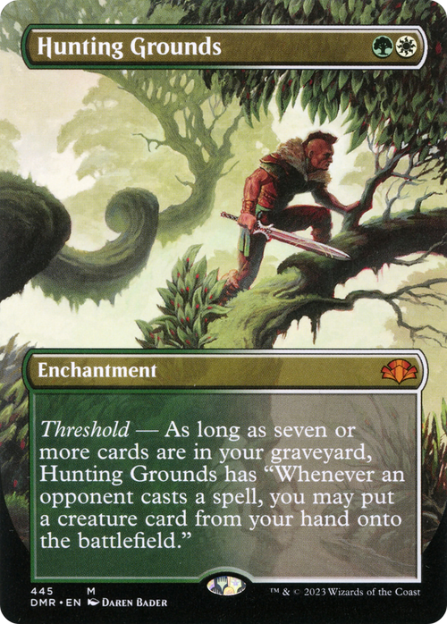 Hunting Grounds (Borderless) (DMR-445) - Dominaria Remastered Foil