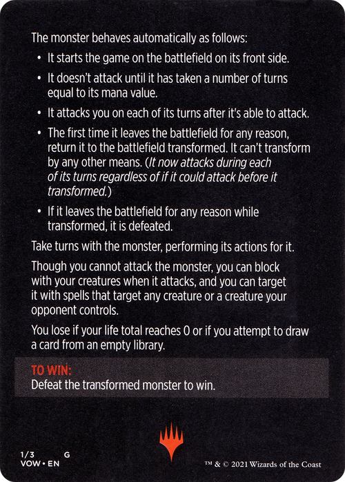 Monster of the Week // Monster of the Week (cont'd) (MVOW-001) - Innistrad: Crimson Vow Minigames Foil
