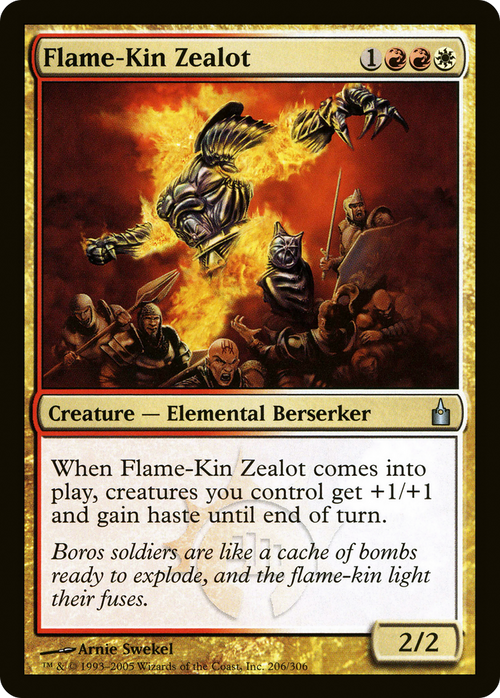 Flame-Kin Zealot (RAV-206) - Ravnica: City of Guilds