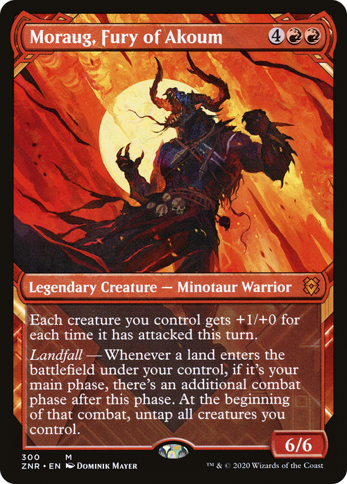 Moraug, Fury of Akoum (Showcase) (ZNR-300) - Zendikar Rising: (Showcase)