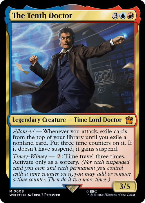 The Tenth Doctor (Surge Foil) (WHO-608) - Doctor Who Foil