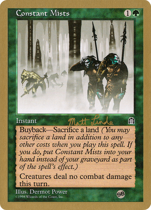 Constant Mists - 1999 Matt Linde (STH) (SB) (WCD-) - World Championship Decks 1999