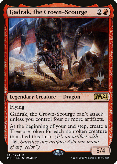 Gadrak, the Crown-Scourge (PPM21-146P) - Core Set 2021 Promos Foil
