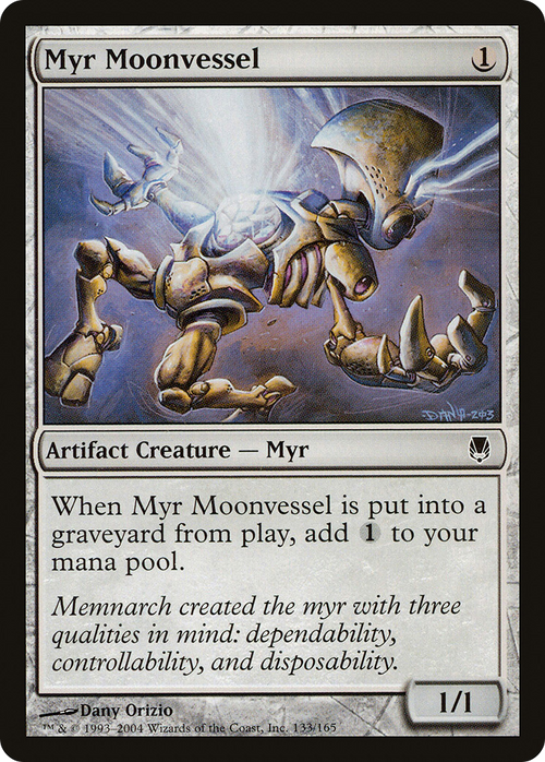 Myr Moonvessel (DST-133) - Darksteel Foil