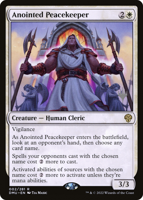 Anointed Peacekeeper (PPDMU-002) - Dominaria United Promos Foil