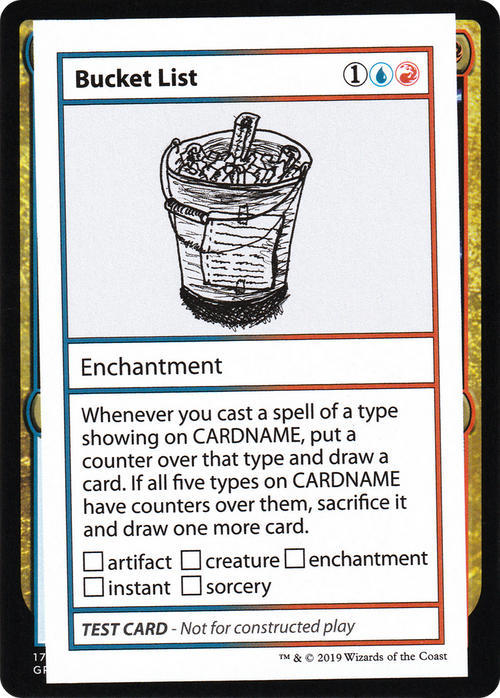 Bucket List (No PW Symbol) (CMB1-089) - Mystery Booster Playtest Cards 2021