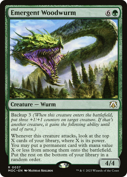 Emergent Woodwurm (MOC-037) - March of the Machine Commander