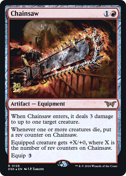 Chainsaw (PRE-128) - Duskmourn: House of Horror Promos Foil