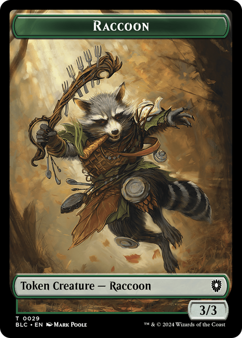 Raccoon (TBLC-029) - Bloomburrow Commander Tokens