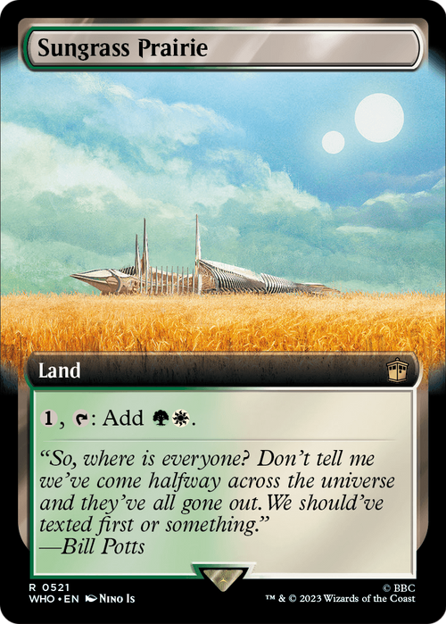 Sungrass Prairie (Extended Art) (WHO-521) - Doctor Who: (Extended Art) Foil