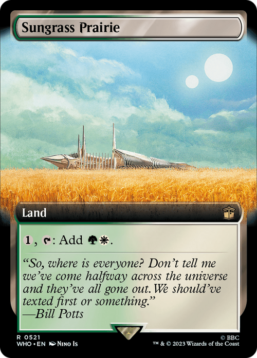 Sungrass Prairie (Extended Art) (WHO-521) - Doctor Who: (Extended Art) Foil