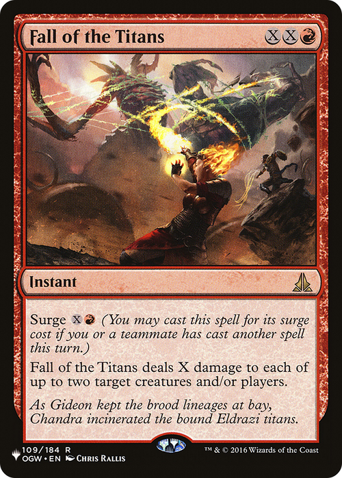 Fall of the Titans (LIST-OGW-109) - The List