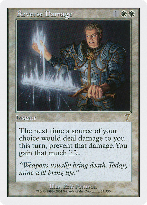 Reverse Damage (7ED-034) - 7th Edition Foil