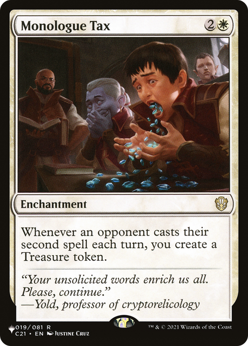 Monologue Tax (LIST-019/081) - The List