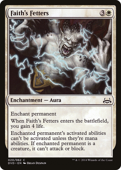 Faith's Fetters (DD3-020) - Duel Decks Anthology: Divine vs. Demonic