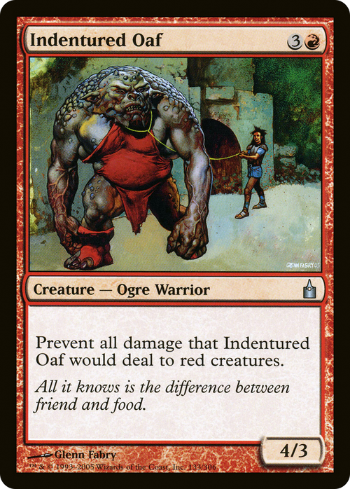 Indentured Oaf (RAV-133) - Ravnica: City of Guilds