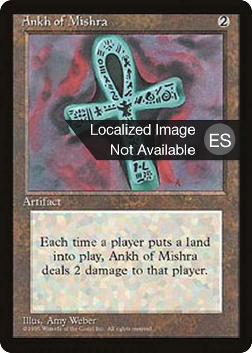 Ankh of Mishra (4BB-) - Fourth Edition Foreign Black Border
