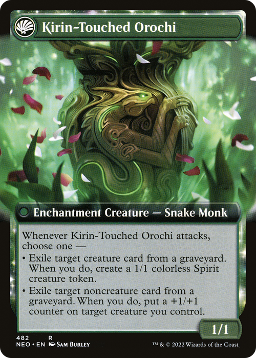 Teachings of the Kirin (Extended Art) (NEO-482) - Kamigawa: Neon Dynasty: (Extended Art, fandfc, enchantment) Foil