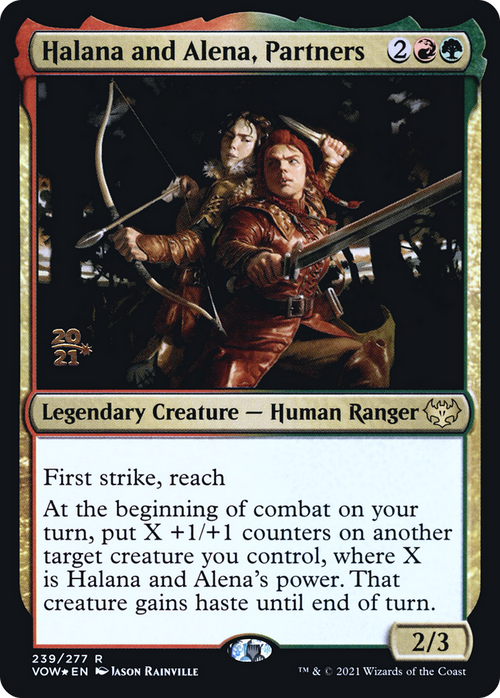 Halana and Alena, Partners (PRE-239) - Innistrad: Crimson Vow Promos Foil