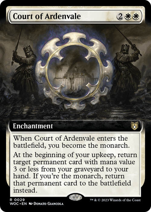 Court of Ardenvale (Extended Art) (WOC-029) - Wilds of Eldraine Commander: (Extended Art)