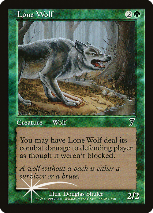 Lone Wolf (7ED-254) - 7th Edition Foil